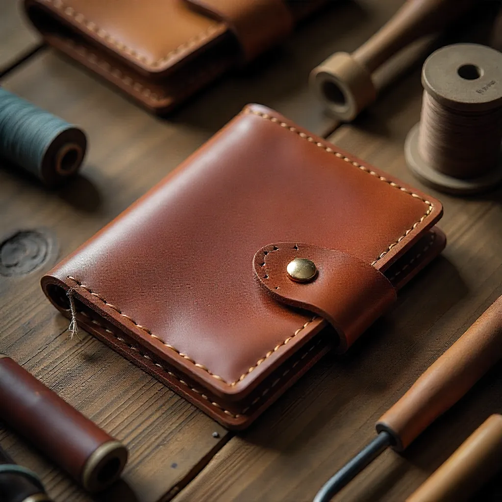 Handcrafted leather products collection