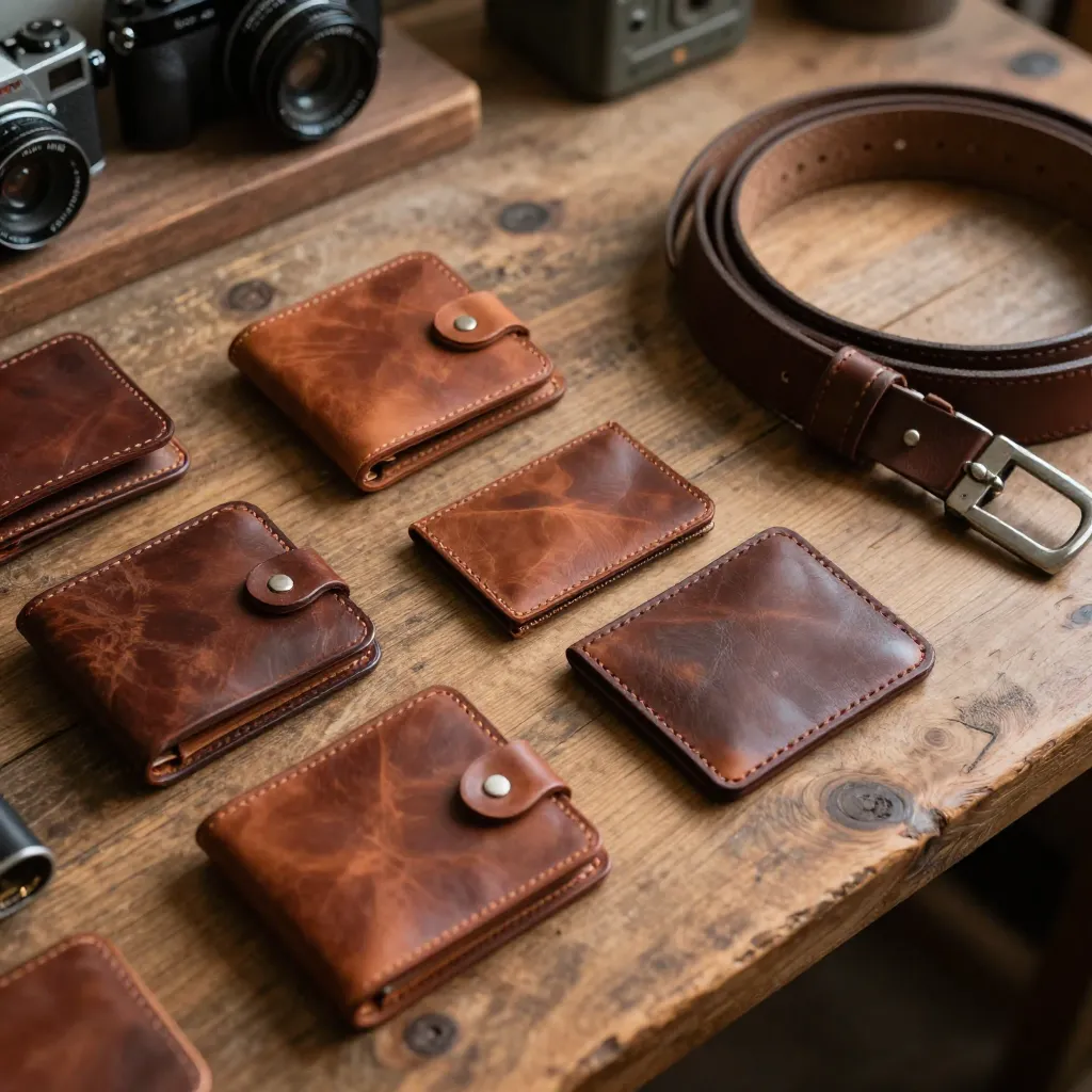 Leather construction layers